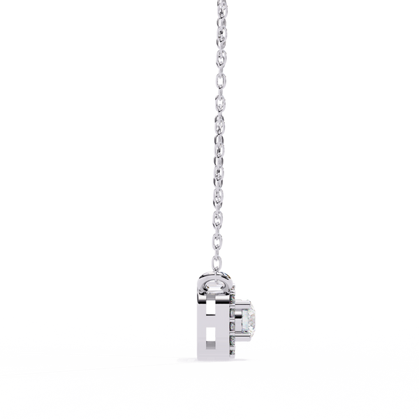 Natural Diamond Halo Luxe Pendant
