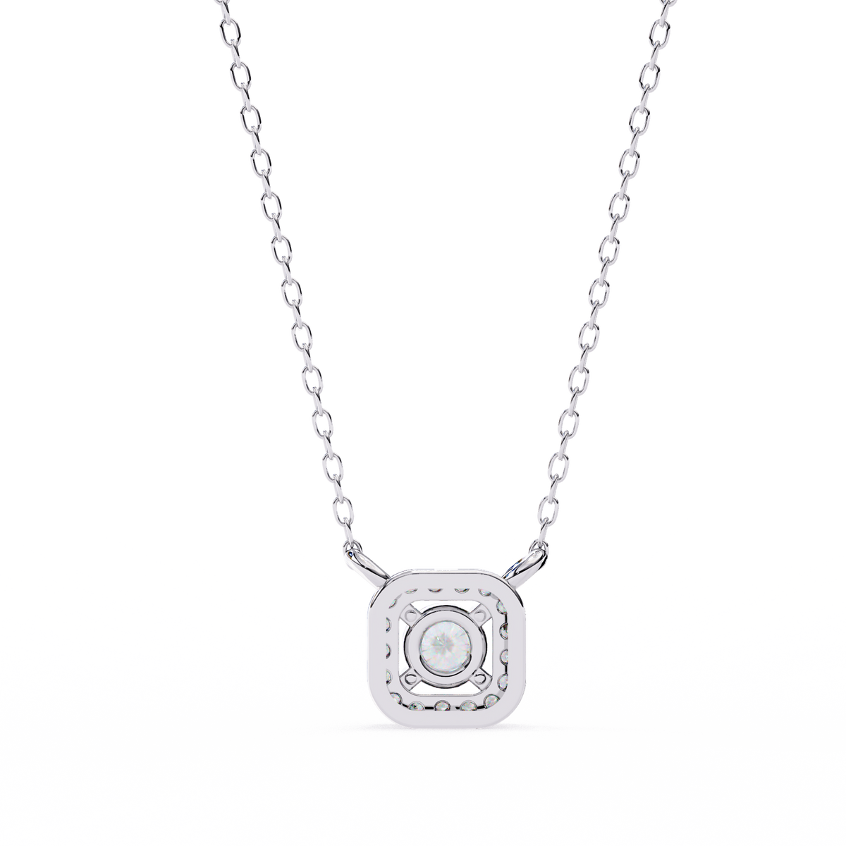 Natural Diamond Halo Luxe Pendant