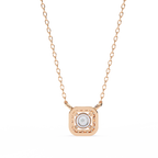 Natural Diamond Halo Luxe Pendant