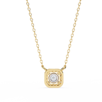 Natural Diamond Halo Luxe Pendant