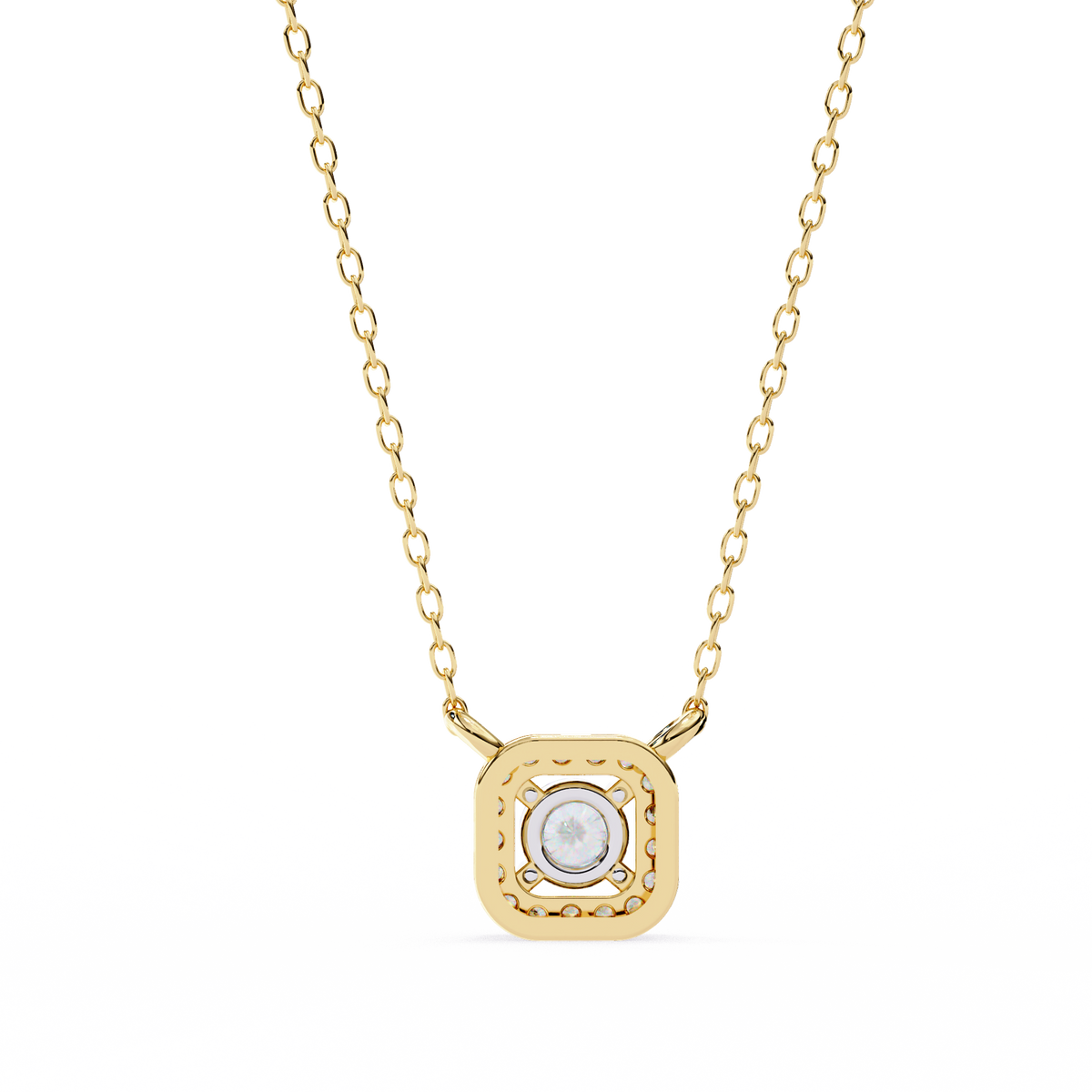 Natural Diamond Halo Luxe Pendant