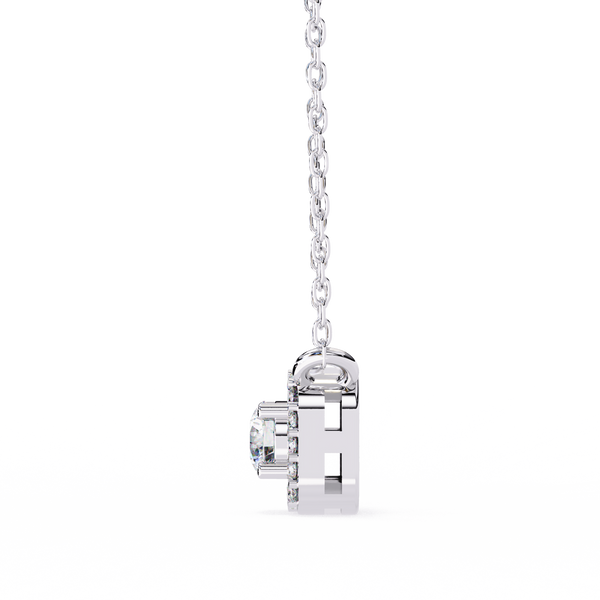 Natural Diamond Halo Luxe Pendant