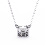Natural Diamond Halo Luxe Pendant