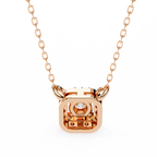 Natural Diamond Halo Luxe Pendant