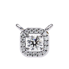Natural Diamond Halo Luxe Pendant