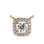 Natural Diamond Halo Luxe Pendant