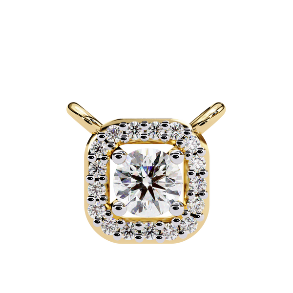 Natural Diamond Halo Luxe Pendant