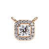 Natural Diamond Halo Luxe Pendant