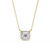 Natural Diamond Halo Luxe Pendant