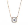 Natural Diamond Halo Luxe Pendant