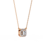 Natural Diamond Halo Luxe Pendant