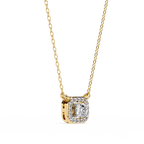 Natural Diamond Halo Luxe Pendant
