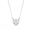 Natural Diamond Eternal Heart Halo Pendant