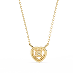 Natural Diamond Eternal Heart Halo Pendant