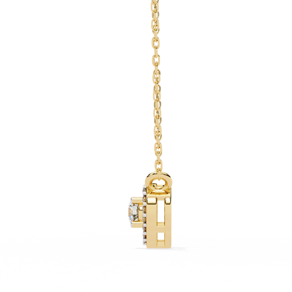 Natural Diamond Eternal Heart Halo Pendant
