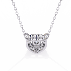 Natural Diamond Eternal Heart Halo Pendant