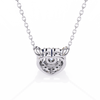 Natural Diamond Eternal Heart Halo Pendant