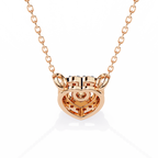 Natural Diamond Eternal Heart Halo Pendant