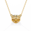 Natural Diamond Eternal Heart Halo Pendant