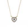 Natural Diamond Eternal Heart Halo Pendant