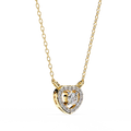 Natural Diamond Eternal Heart Halo Pendant