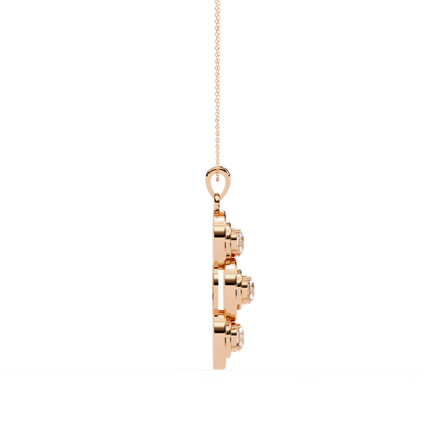 Three Round shape Diamond Pendant