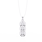 Three Round shape Diamond Pendant