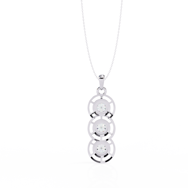 Three Round shape Diamond Pendant