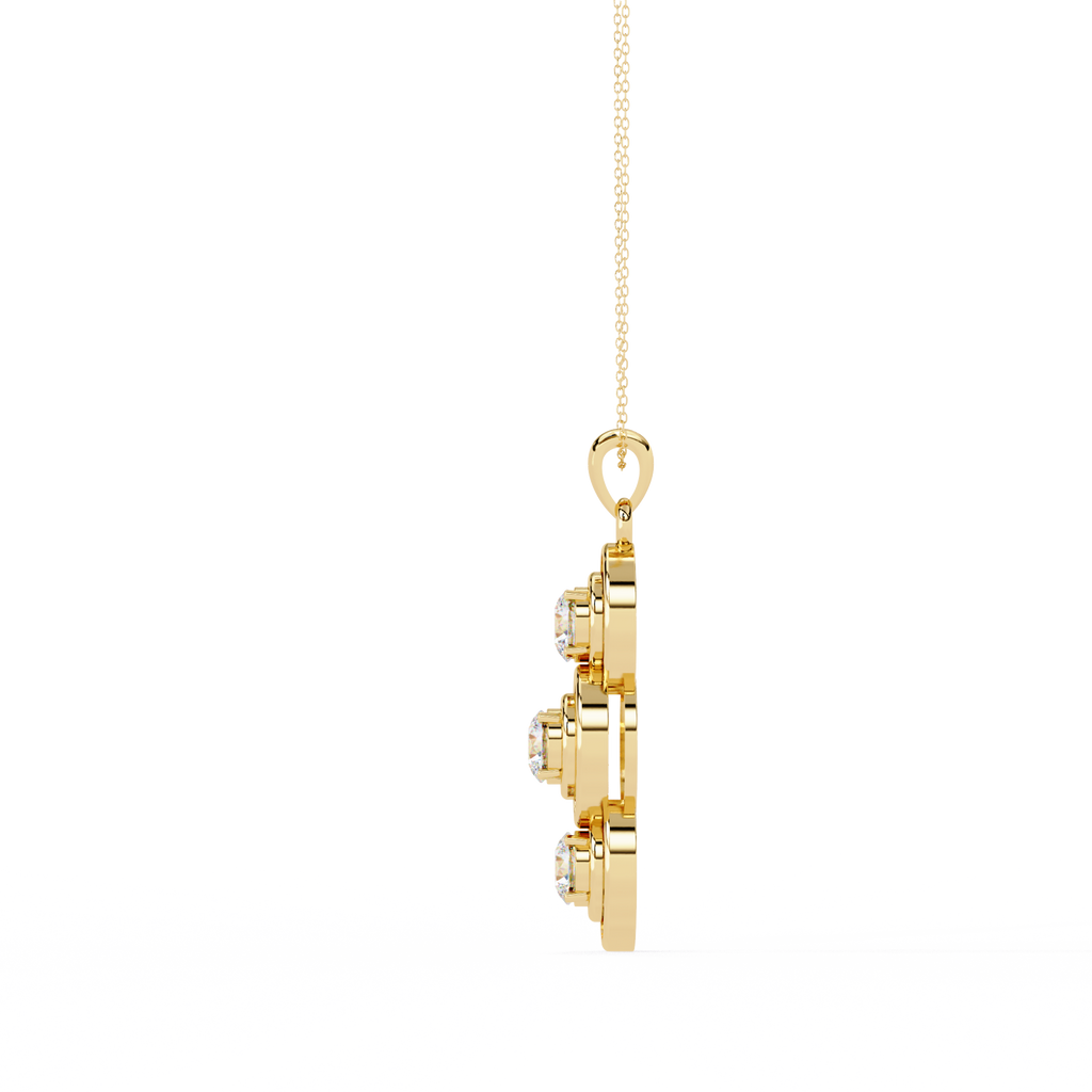 Three Round shape Diamond Pendant