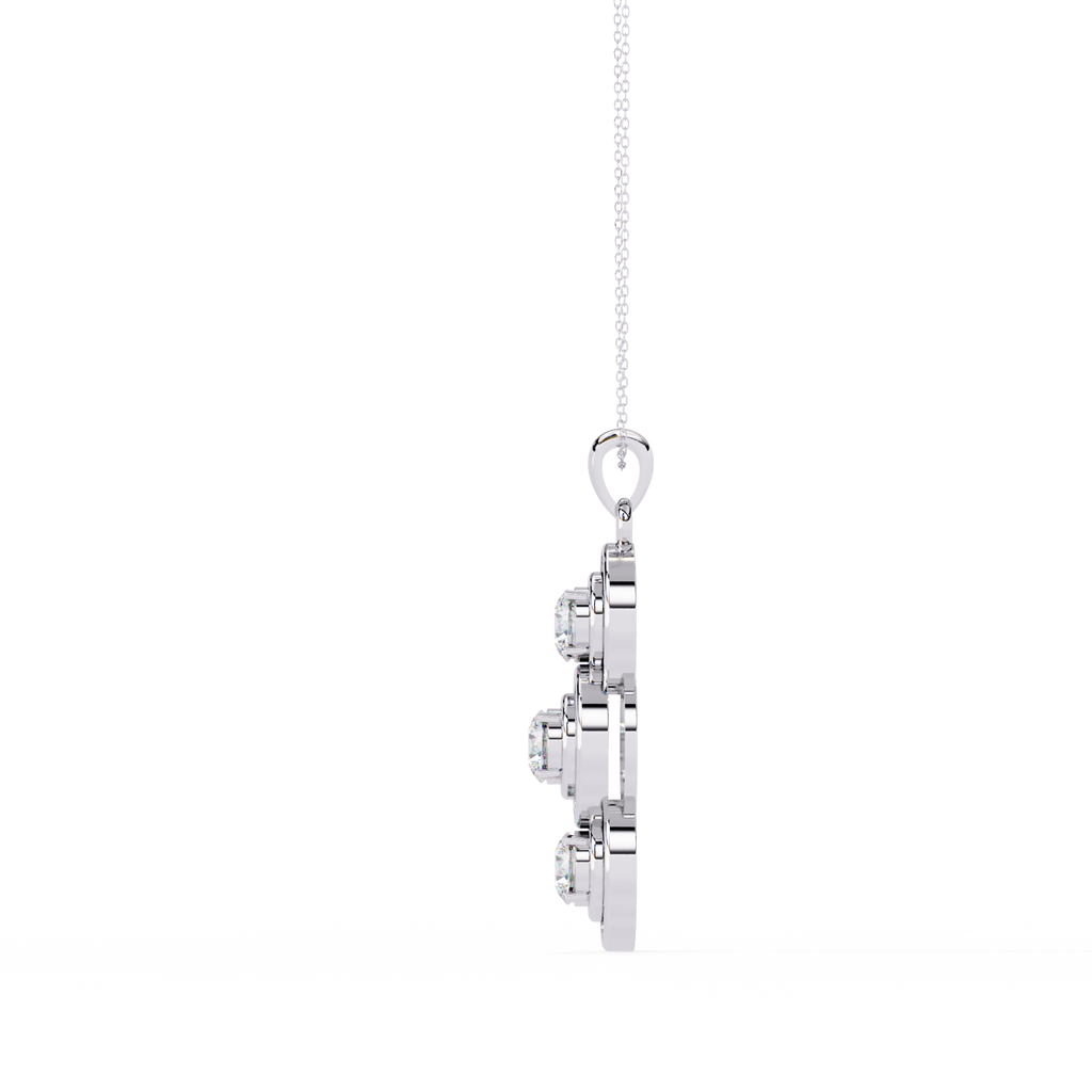 Three Round shape Diamond Pendant