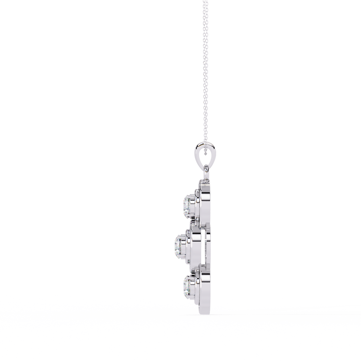 Three Round shape Diamond Pendant
