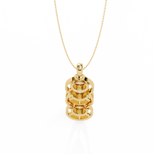 Three Round shape Diamond Pendant