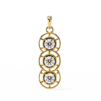 Three Round shape Diamond Pendant