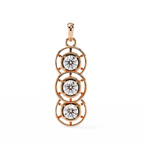 Three Round shape Diamond Pendant