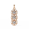Three Round shape Diamond Pendant