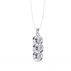 Three Round shape Diamond Pendant