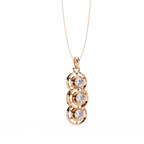 Three Round shape Diamond Pendant