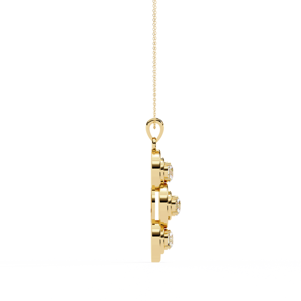 Three Round shape Diamond Pendant