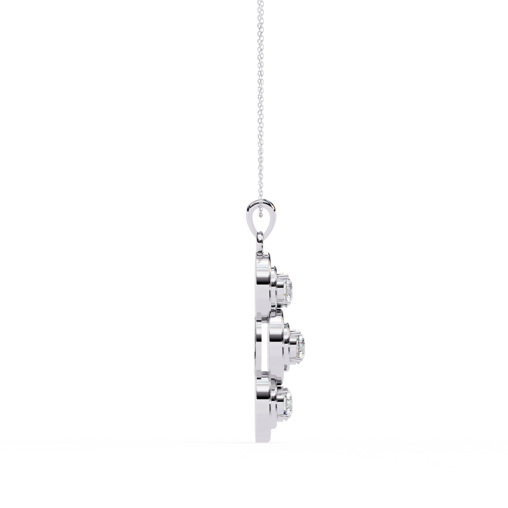 Three Round shape Diamond Pendant