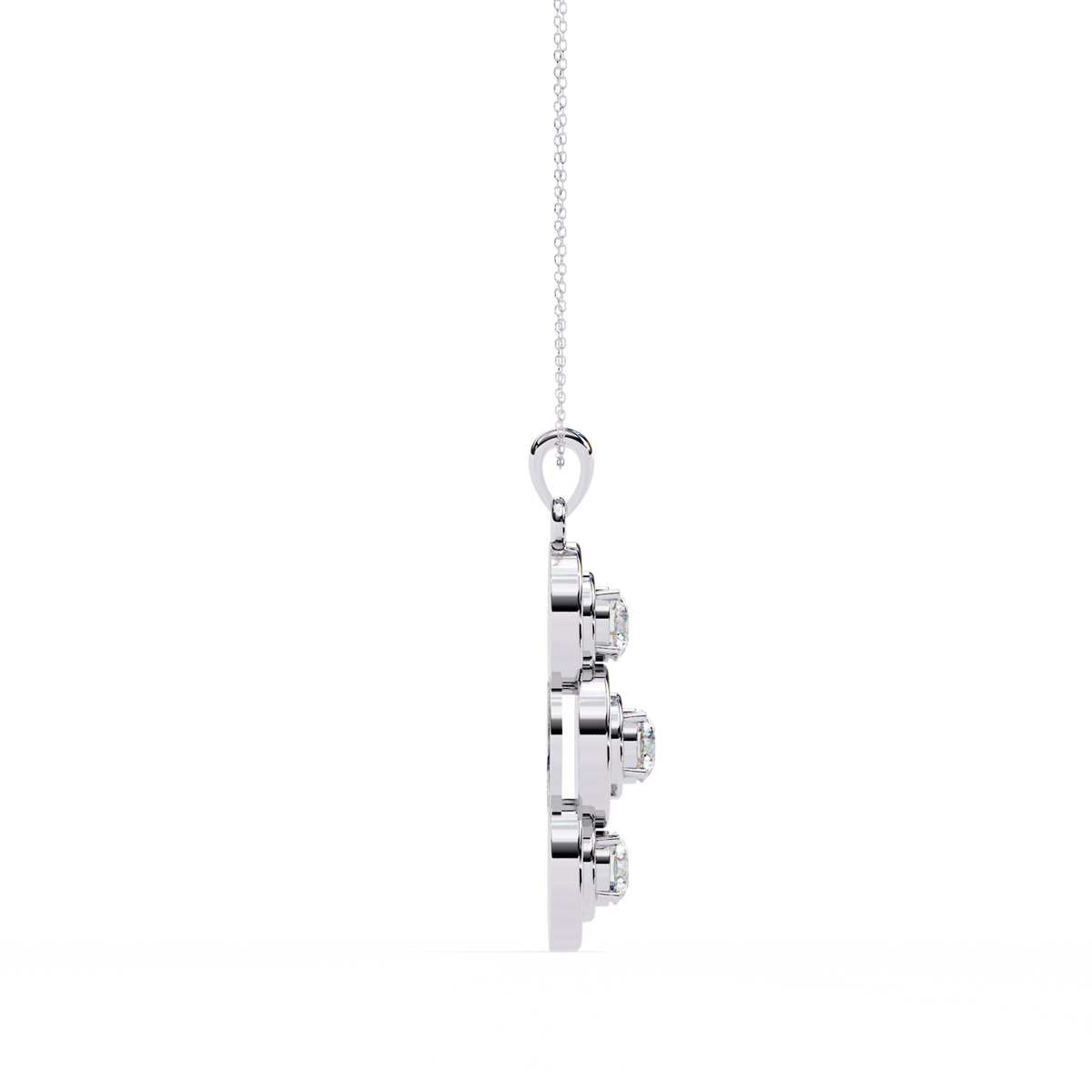 Three Round shape Diamond Pendant