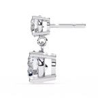 Classic Two-Stone Diamond Drop Earrings