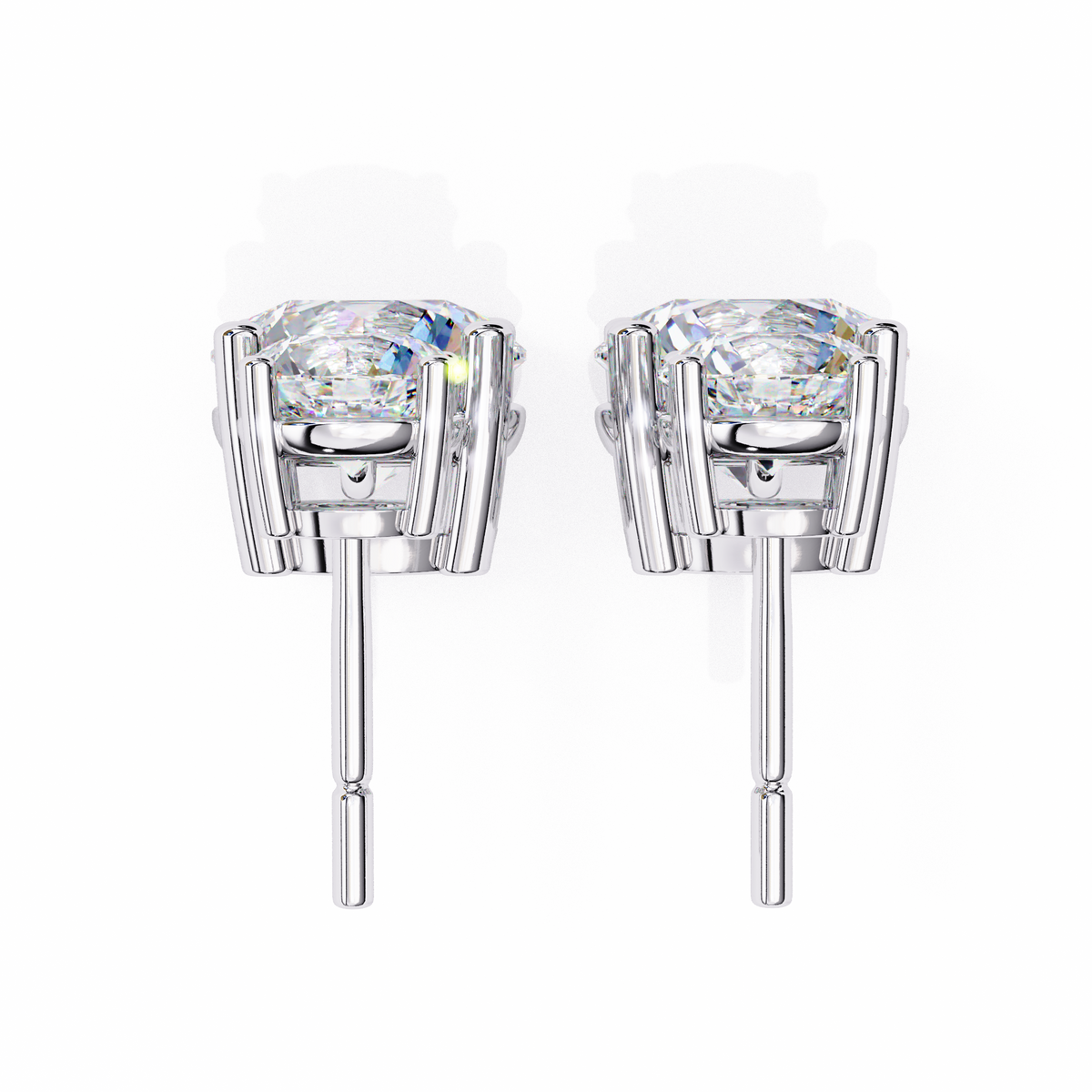 Classic Two-Stone Diamond Drop Earrings