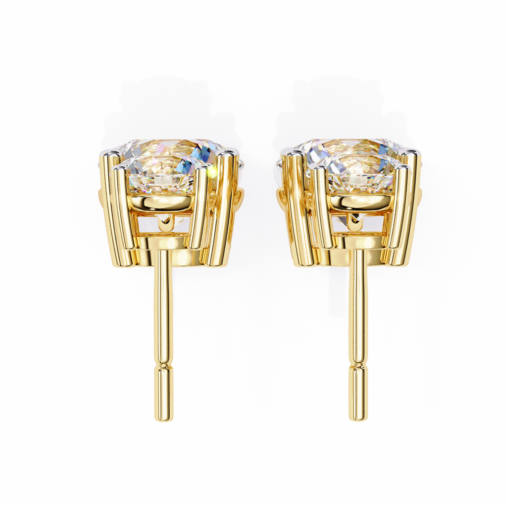 Classic Two-Stone Diamond Drop Earrings
