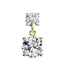 Classic Two-Stone Diamond Drop Earrings