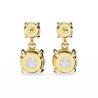Classic Two-Stone Diamond Drop Earrings