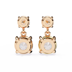Classic Two-Stone Diamond Drop Earrings