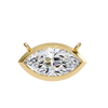 Gold East-West Marquise Diamond Bezel Pendant