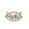 Rose Gold East-West Marquise Diamond Bezel Pendant