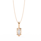 Graceful Marquise Diamond Solitaire Pendant
