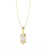 Graceful Marquise Diamond Solitaire Pendant
